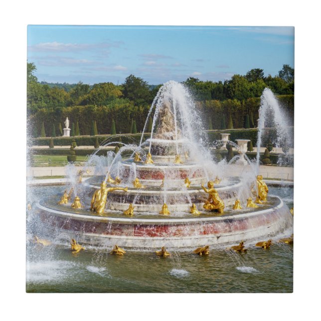 Carreau La Fontaine de Latona dans les jardins de Versaill (Devant)
