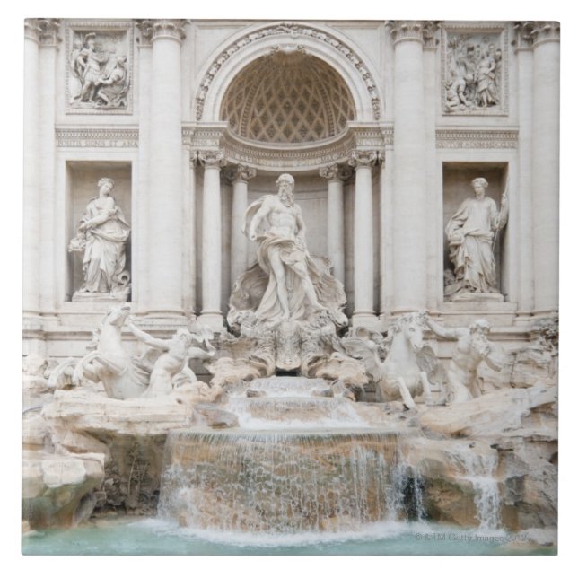 Carreau La fontaine de TREVI (Italien : Fontana di Trevi) (Devant)