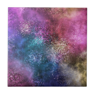 Carreau La Galaxie colorée