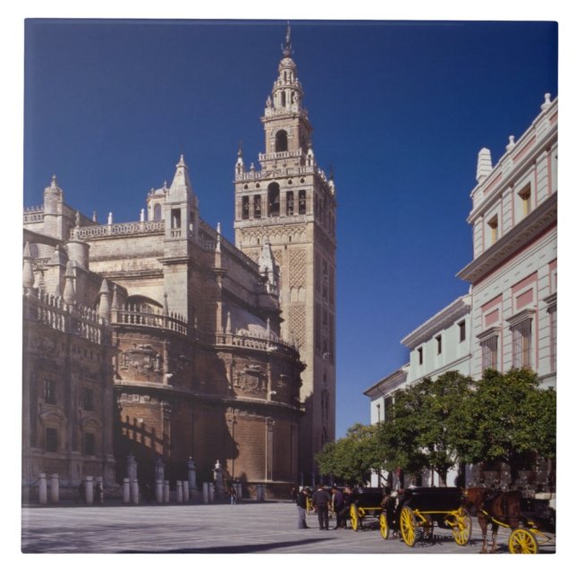 Carreau La Giralda de Séville, Espagne | (Devant)