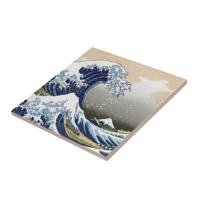 Carreau La Grande Vague Au Large De Kanagawa (Côté)