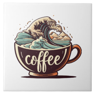 Carreau La Grande Vague De Café