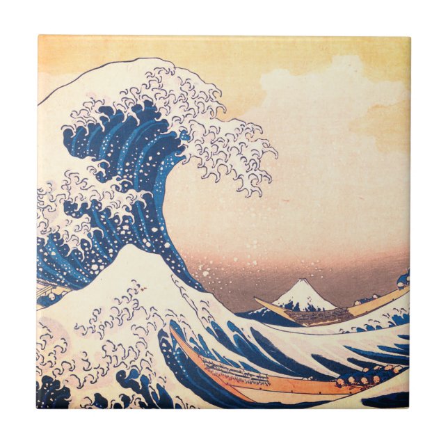 Carreau La Grande vague - L'art japonais (Devant)