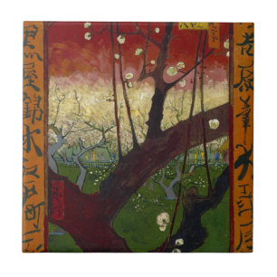 Carreau La japonaise de Van Gogh après Hiroshige