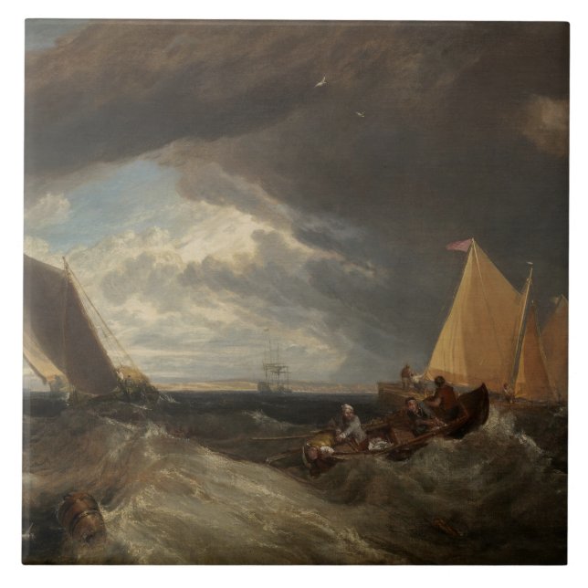 Carreau La jonction de la Tamise et du Medway, 1807 (Devant)