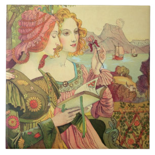 Carreau La légende d'or, 1897, de "L'Estampe Moderne",