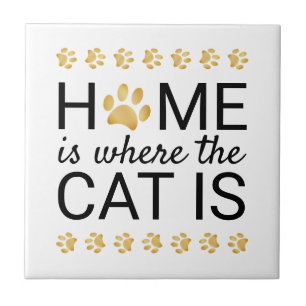 Carreau La Maison Est Où Est Le Chat Empreintes De Patte E