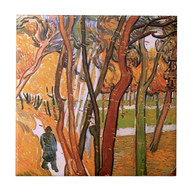 Carreau La marche : Les Feuilles en chute par Vincent van  (Devant)