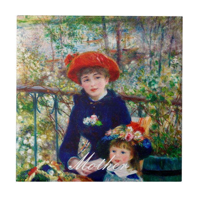 Carreau La mère et l’enfant de Renoir (Devant)