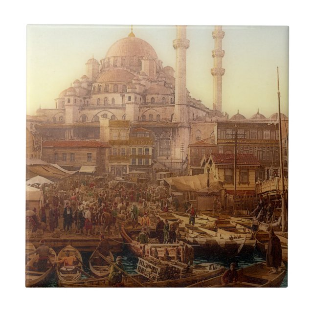 Carreau La mosquée Yeni Cami et le bazar Eminö nü -ISTAN (Devant)