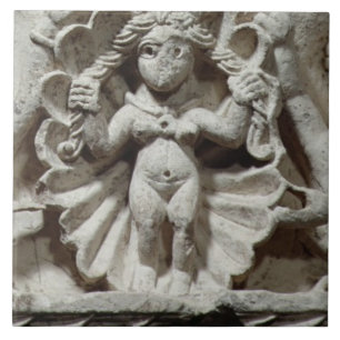 Carreau La naissance de Vénus (chaux)
