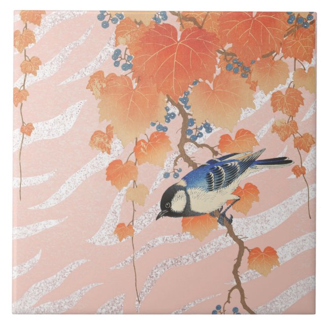 Carreau La peinture d'Ohara Koson (Devant)