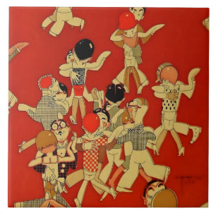 Carreau “La piste de danse” Art déco par Jose Carlos