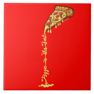 Carreau La pizza est le meilleur