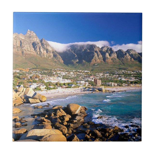 Carreau La Plage De Camps Bay Et La Chaîne Des Douze Apôtr (Devant)