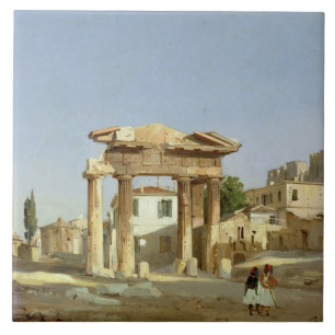 Carreau La porte de l'agora à Athènes, 1843