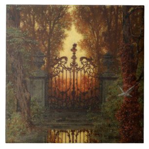 Carreau La porte du château (par Ferdinand Knab)