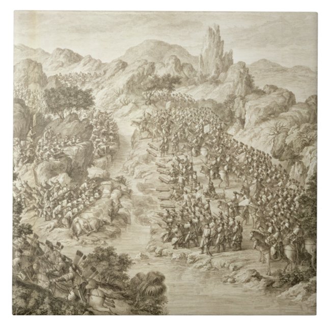 Carreau La première bataille entre l'armée chinoise et (Devant)