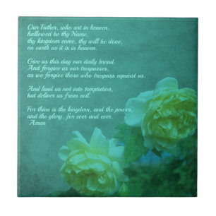 Carreau La prière du Seigneur Notre Père    