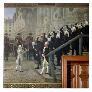 Carreau La réception de Louis XVI à l'hôtel de Ville b