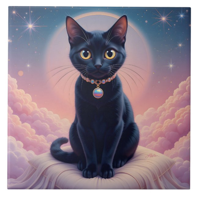 Carreau La Reine Du Ciel De Chat Noir (Devant)