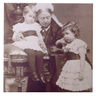 Carreau La Reine Victoria (1819-1901) avec ses