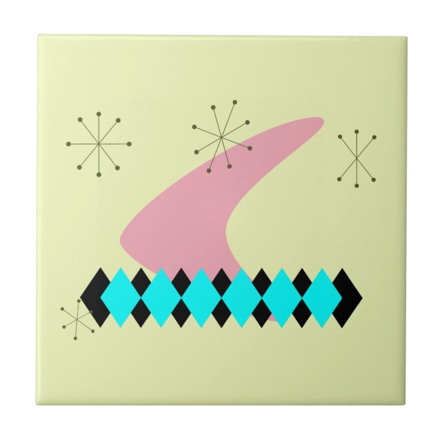 Carreau La rétro moitié du siècle moderne (Devant)