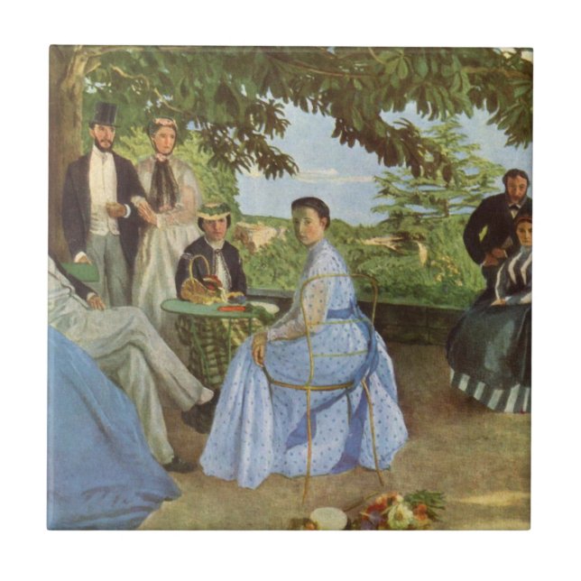 Carreau La Réunion familiale de Frédéric Bazille (Devant)