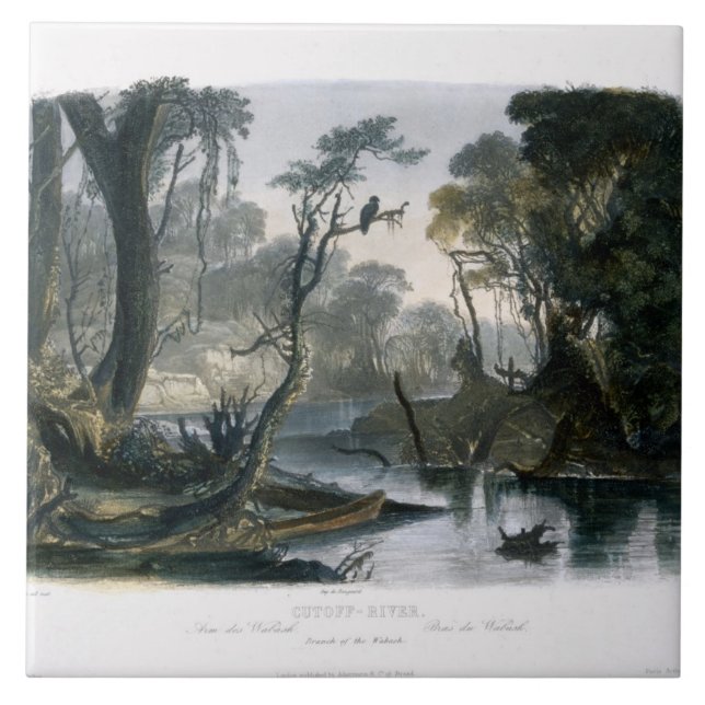 Carreau La rivière de coupure, branche du Wabash, plaquent (Devant)