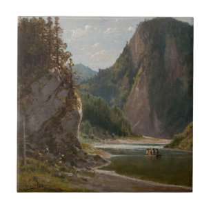 Carreau La rivière Dunajec dans les montagnes Pieniny