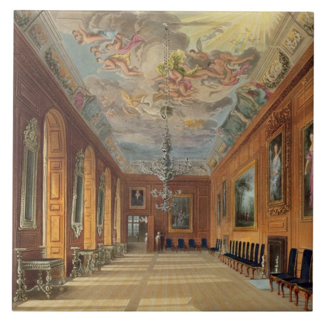 Carreau La salle de boule, château de Windsor, 'de Residen (Devant)