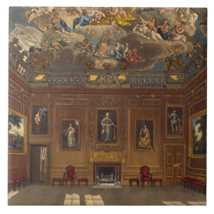 Carreau La salle de l'audience de la Reine, château de
