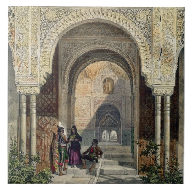 Carreau La salle des deux soeurs à Alhambra, Grana (Devant)