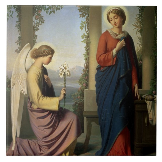 Carreau La salutation angélique, ou l'annonce, 1860 (Devant)