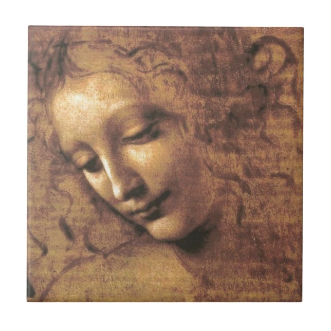 Carreau La Scapigliata par Leonardo da Vinci (Devant)