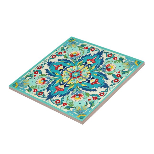 Carreau La sérénité d'Iznik Sultan (Côté)