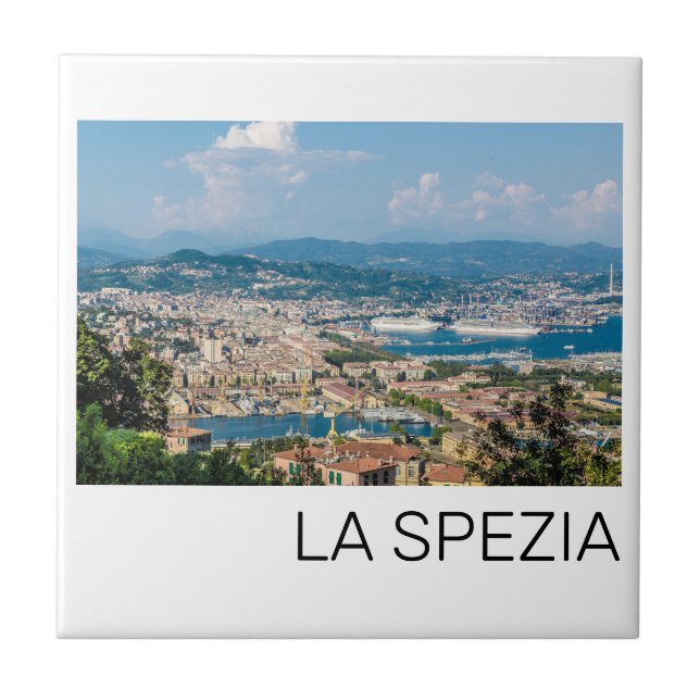Carreau La Spezia Cityscape Ligurie Italie Vacances Souven (Devant)