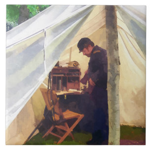 Carreau La tente du dirigeant de guerre civile