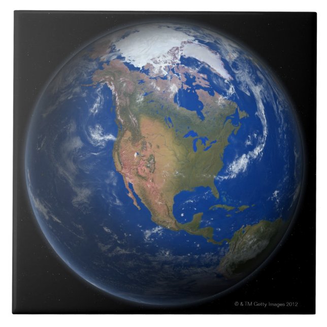Carreau La terre 3 de planète (Devant)
