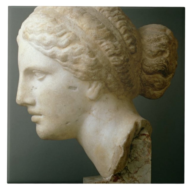 Carreau La tête de Kauffmann, romaine (marbre) (Devant)