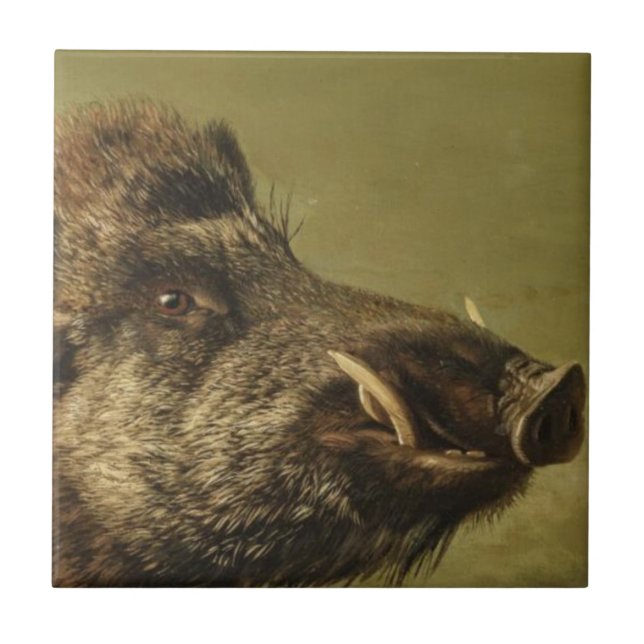 Carreau La tête de Wild Boar (Devant)