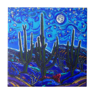 Carreau La tuile artistique "Starry Night Over Arizona"