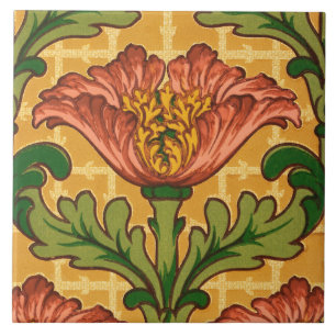 Carreau La tuile avec 1906-7 arts et les métiers wallpape