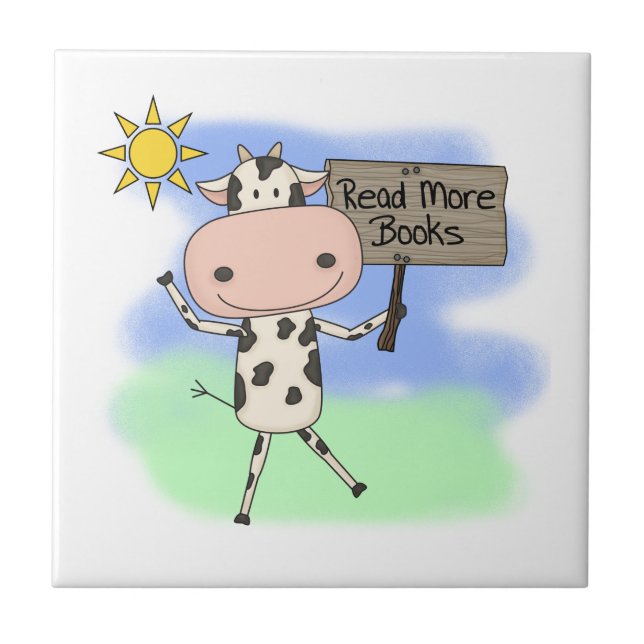 Carreau La vache a lu plus de livres (Devant)