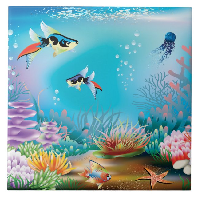 Carreau La vie sous-marine (Devant)