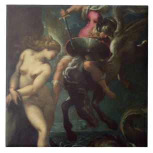 Carreau La vie toujours des poissons, c.1670-80 (huile sur