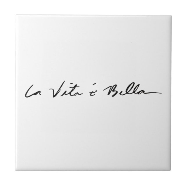 Carreau la vita é é bella (Devant)