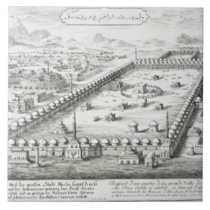 Carreau La vue de Mecque, de 'einer d'Entwurf historischen