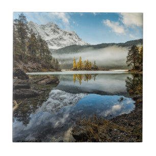 Carreau Lac Eibsee mood   de matin