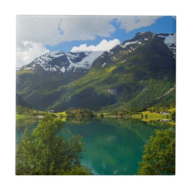 Carreau Lac Floen pittoresque, Norvège (Devant)